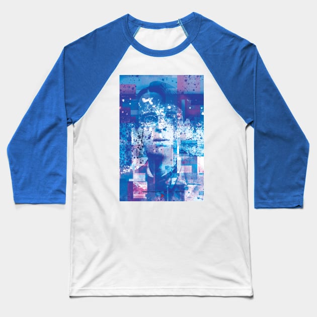 William Butler Yeats Baseball T-Shirt by Exile Kings 